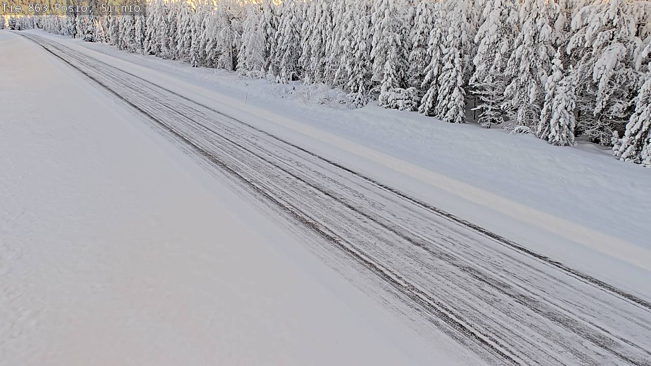 Weather Camera Image Väg 863 Posio, Sirniö, Posio, Lappi