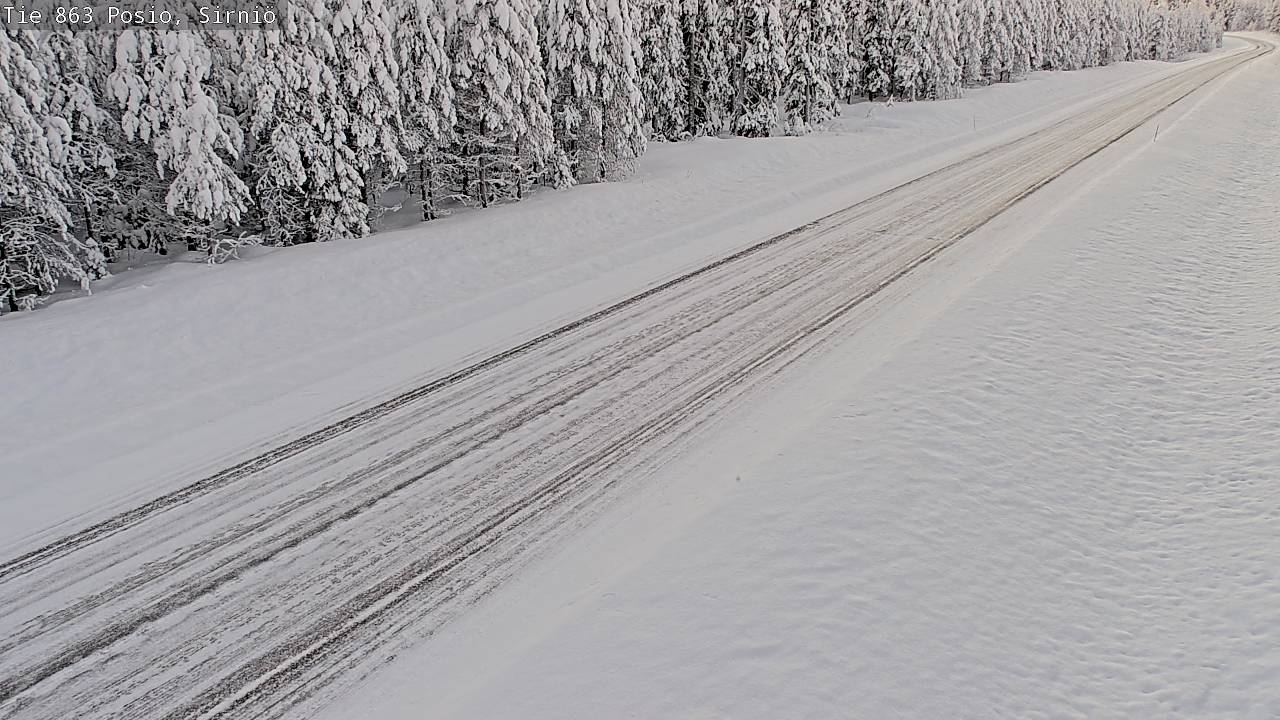 Weather Camera Image Väg 863 Posio, Sirniö, Posio, Lappi