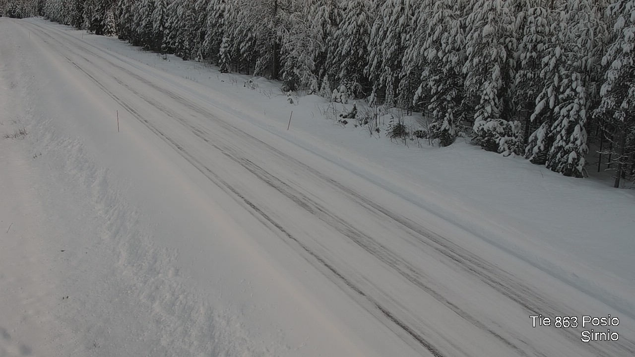 Weather Camera Image Väg 863 Posio, Sirniö, Posio, Lappi