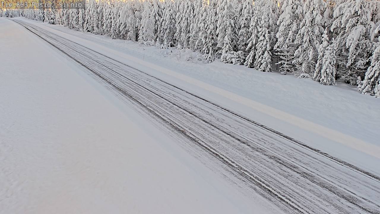 Weather Camera Image Väg 863 Posio, Sirniö, Posio, Lappi