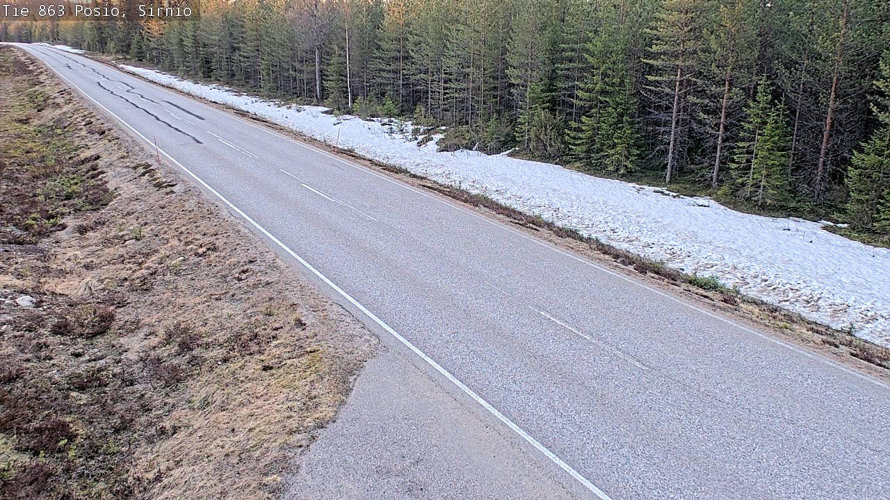 Weather Camera Image Väg 863 Posio, Sirniö, Posio, Lappi