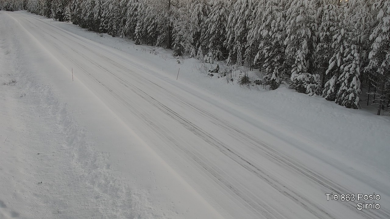 Weather Camera Image Väg 863 Posio, Sirniö, Posio, Lappi
