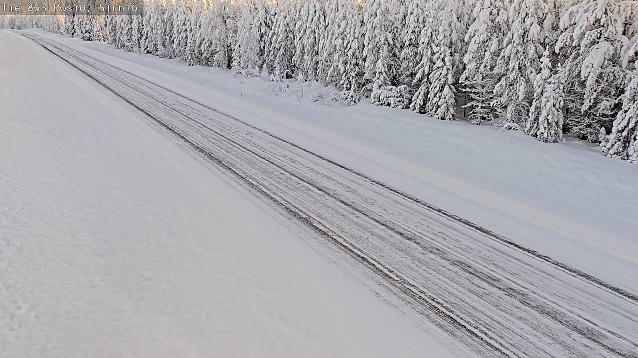 Weather Camera Image Väg 863 Posio, Sirniö, Posio, Lappi