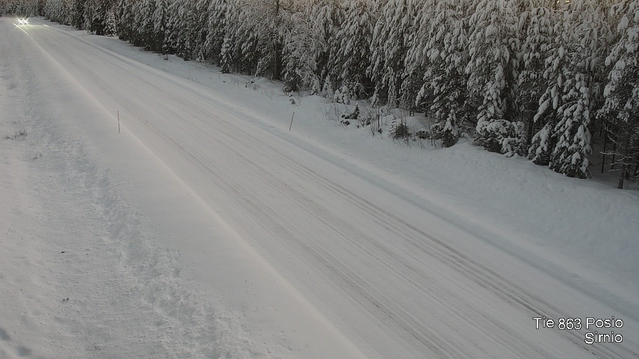 Weather Camera Image Väg 863 Posio, Sirniö, Posio, Lappi