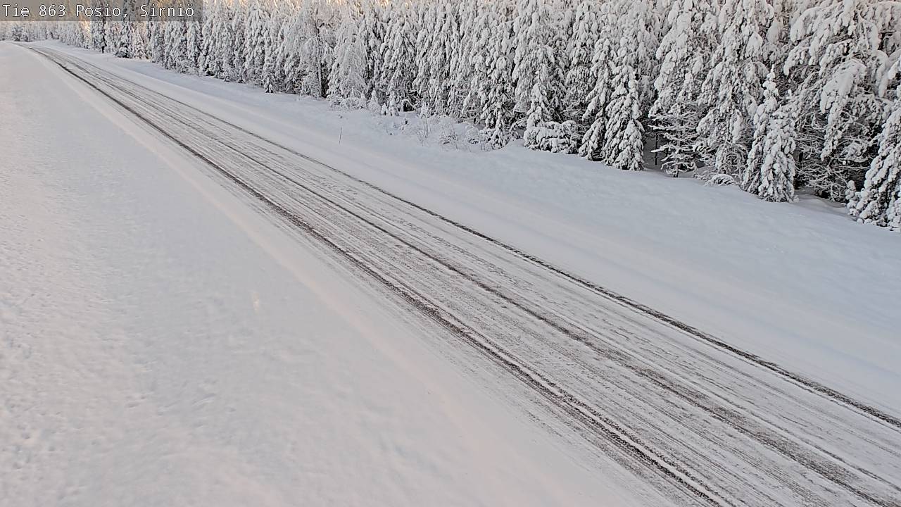 Weather Camera Image Väg 863 Posio, Sirniö, Posio, Lappi