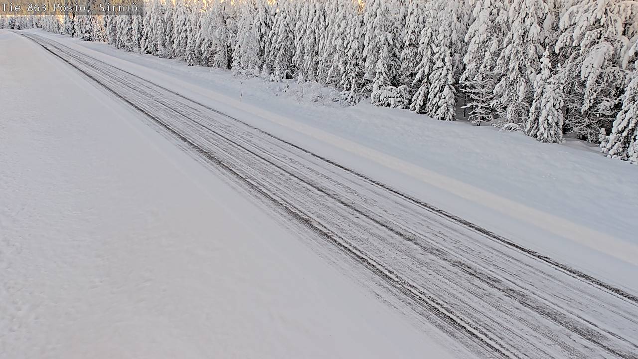 Weather Camera Image Väg 863 Posio, Sirniö, Posio, Lappi