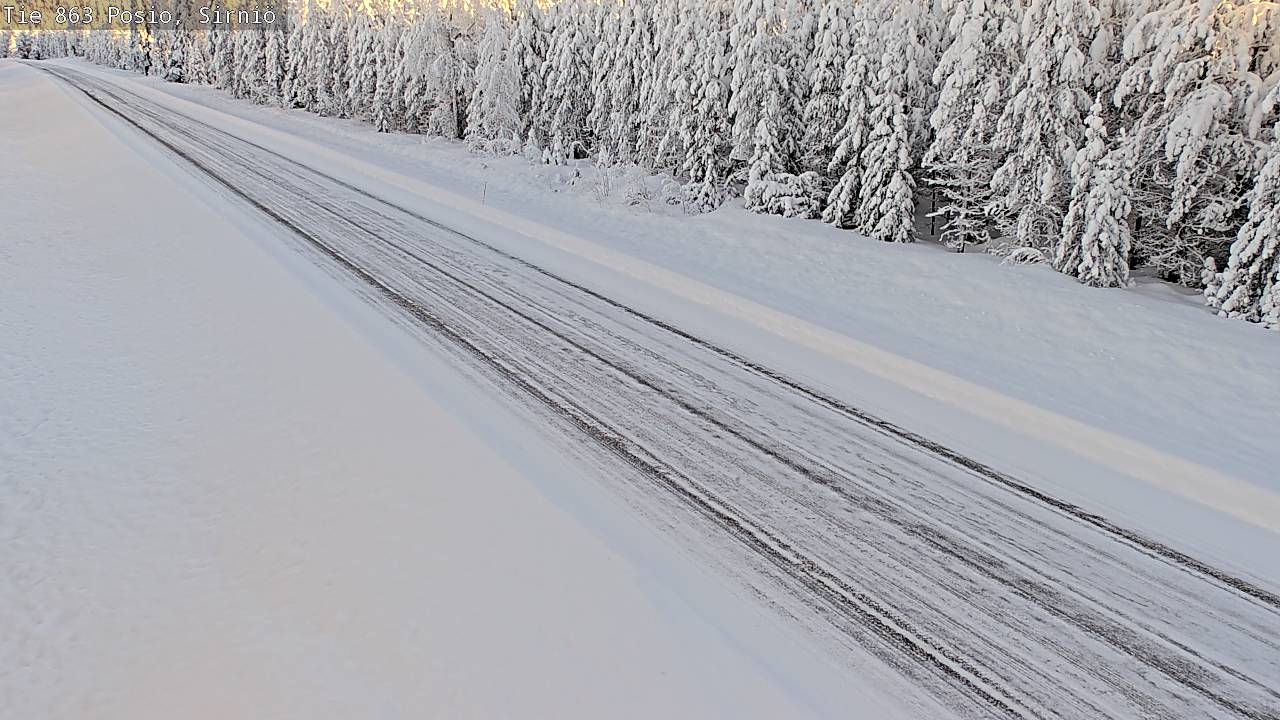 Weather Camera Image Väg 863 Posio, Sirniö, Posio, Lappi