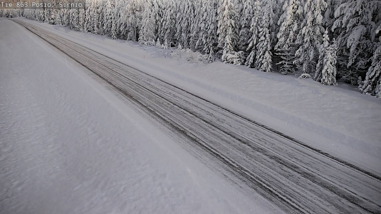 Weather Camera Image Väg 863 Posio, Sirniö, Posio, Lappi