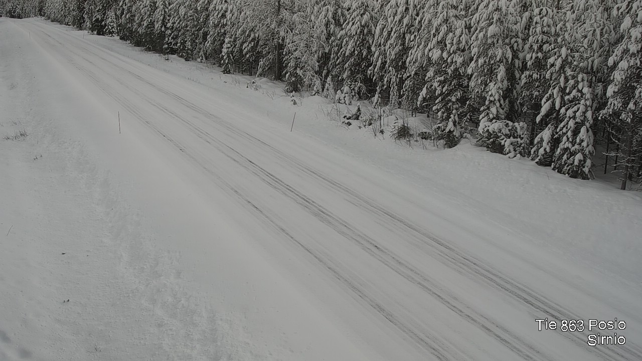 Weather Camera Image Väg 863 Posio, Sirniö, Posio, Lappi