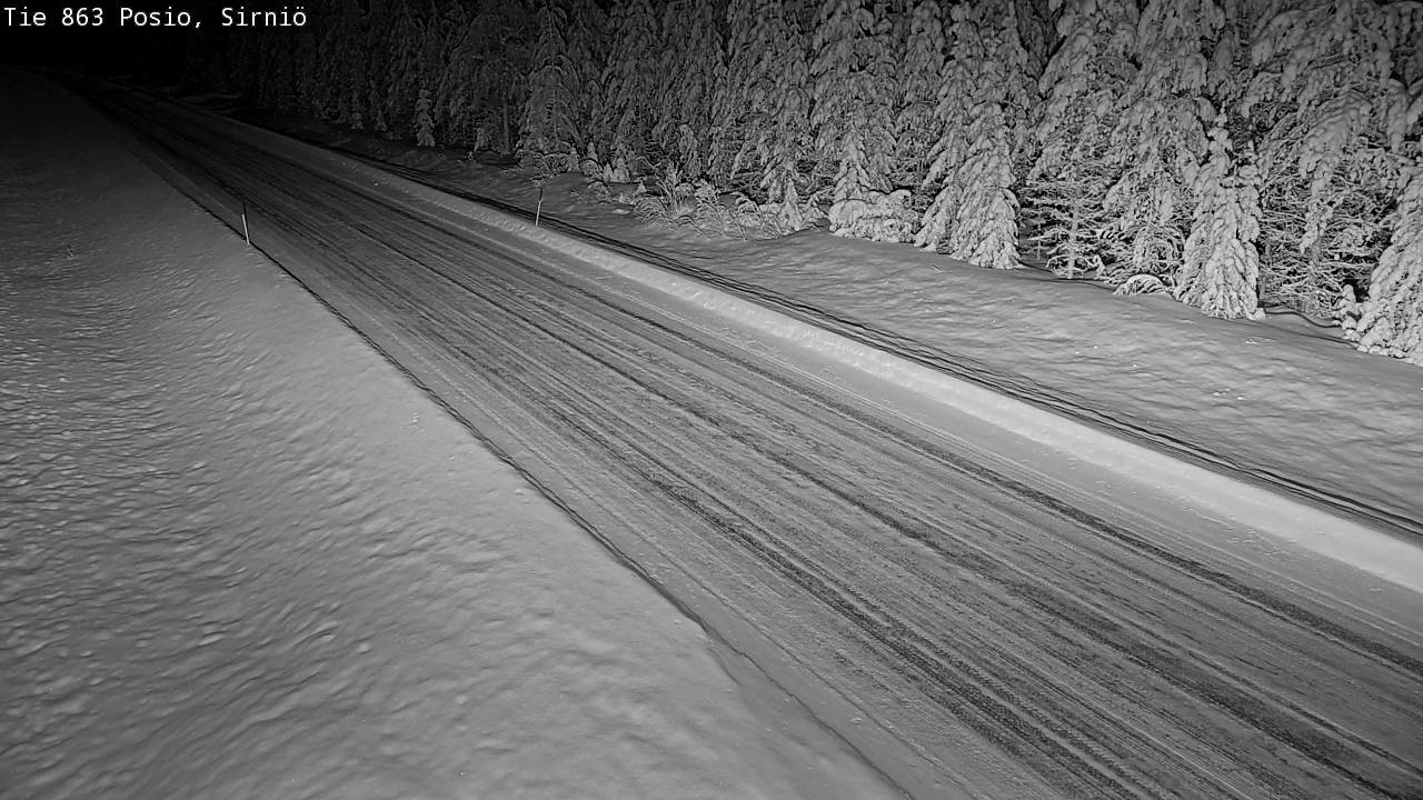 Weather Camera Image Väg 863 Posio, Sirniö, Posio, Lappi