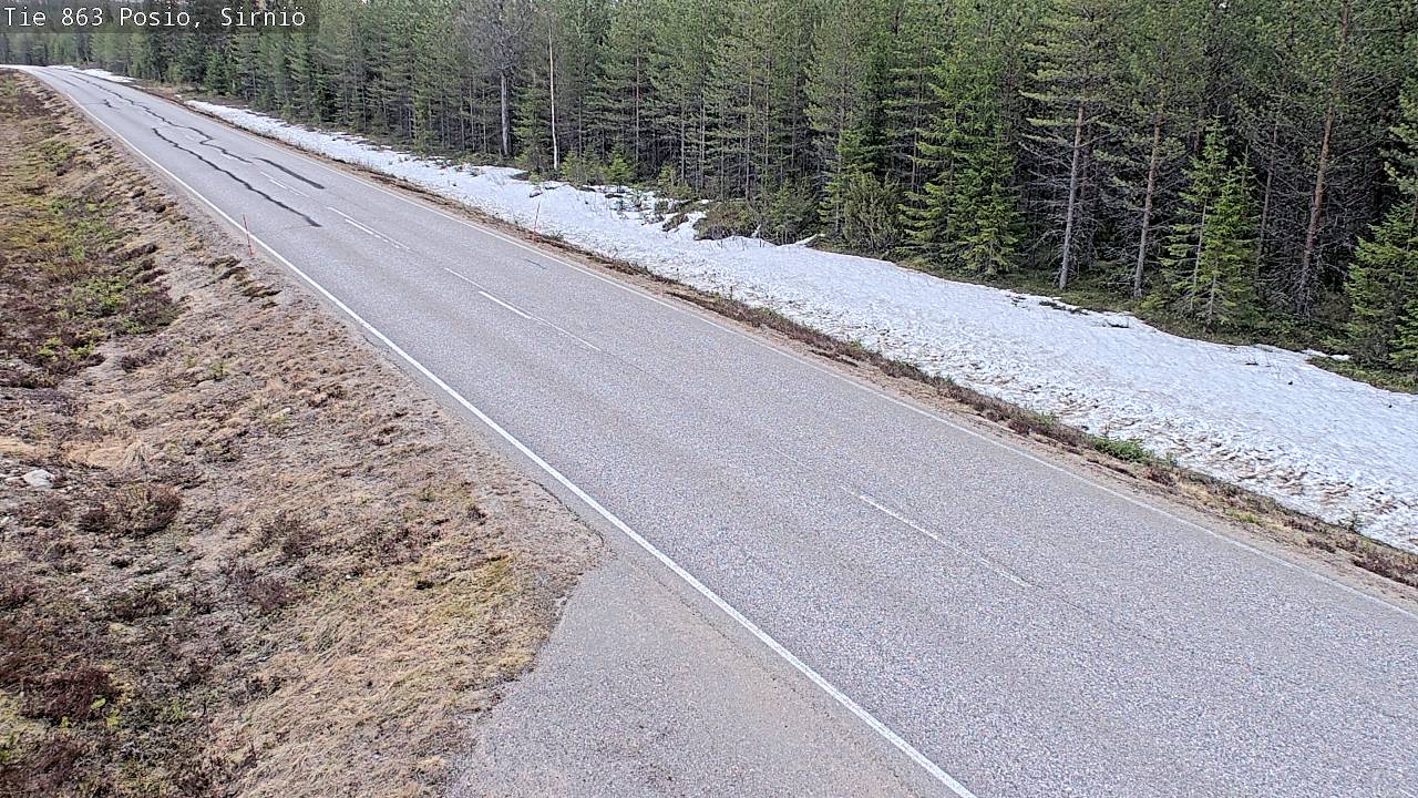 Weather Camera Image Road 863 Posio, Sirniö, Posio, Lappi