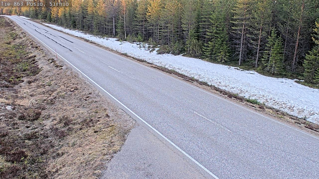 Weather Camera Image Väg 863 Posio, Sirniö, Posio, Lappi