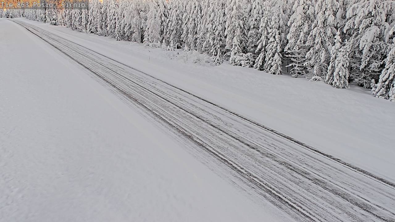 Weather Camera Image Väg 863 Posio, Sirniö, Posio, Lappi
