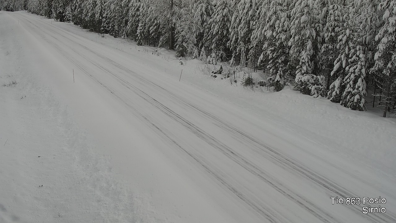 Weather Camera Image Väg 863 Posio, Sirniö, Posio, Lappi