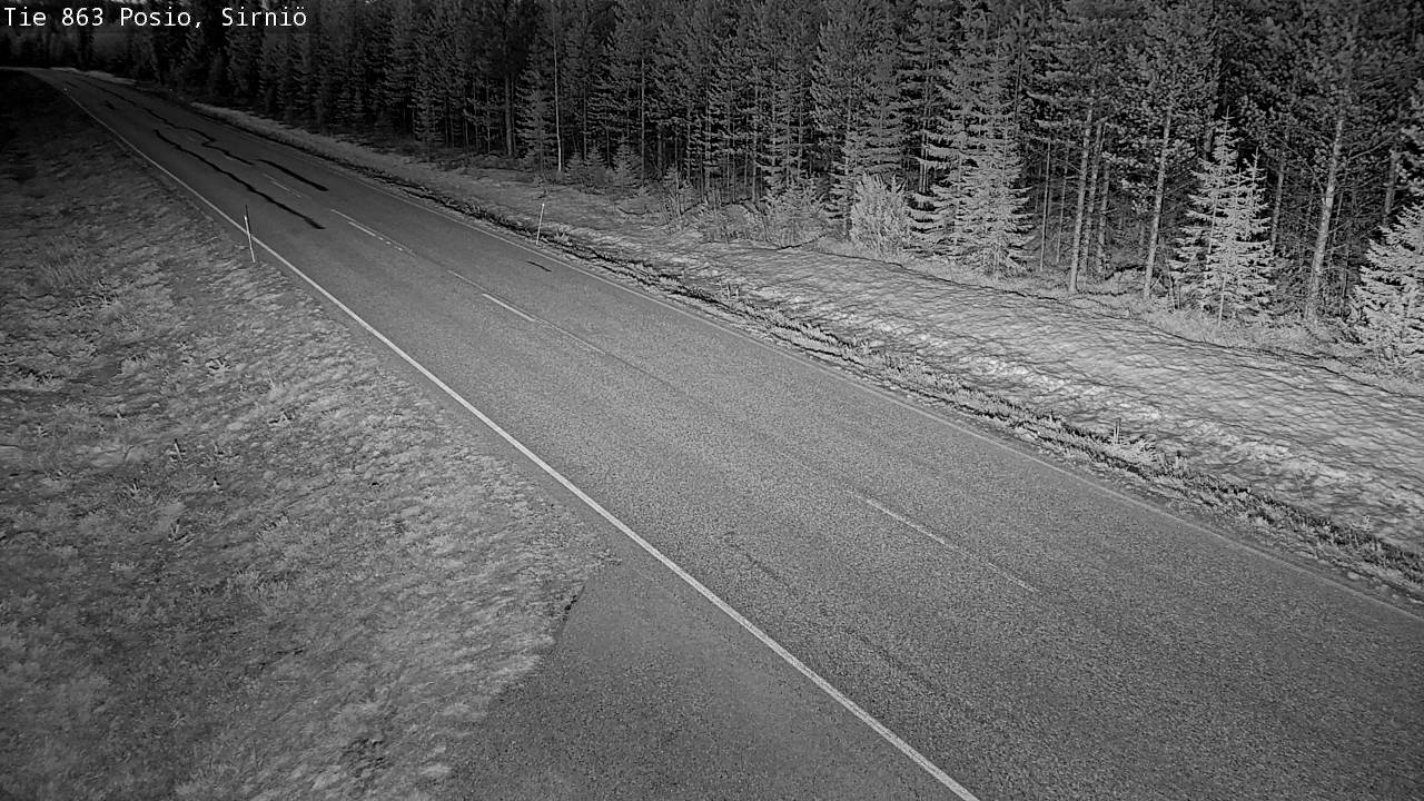 Weather Camera Image Väg 863 Posio, Sirniö, Posio, Lappi