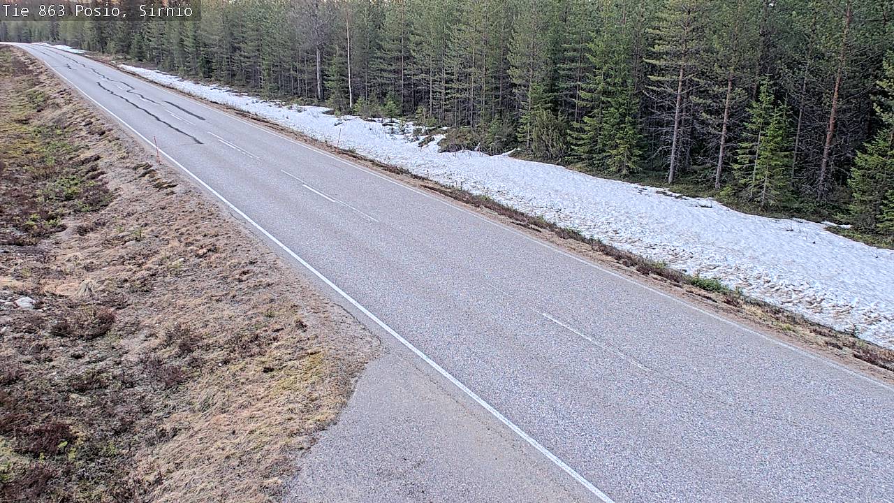 Weather Camera Image Väg 863 Posio, Sirniö, Posio, Lappi