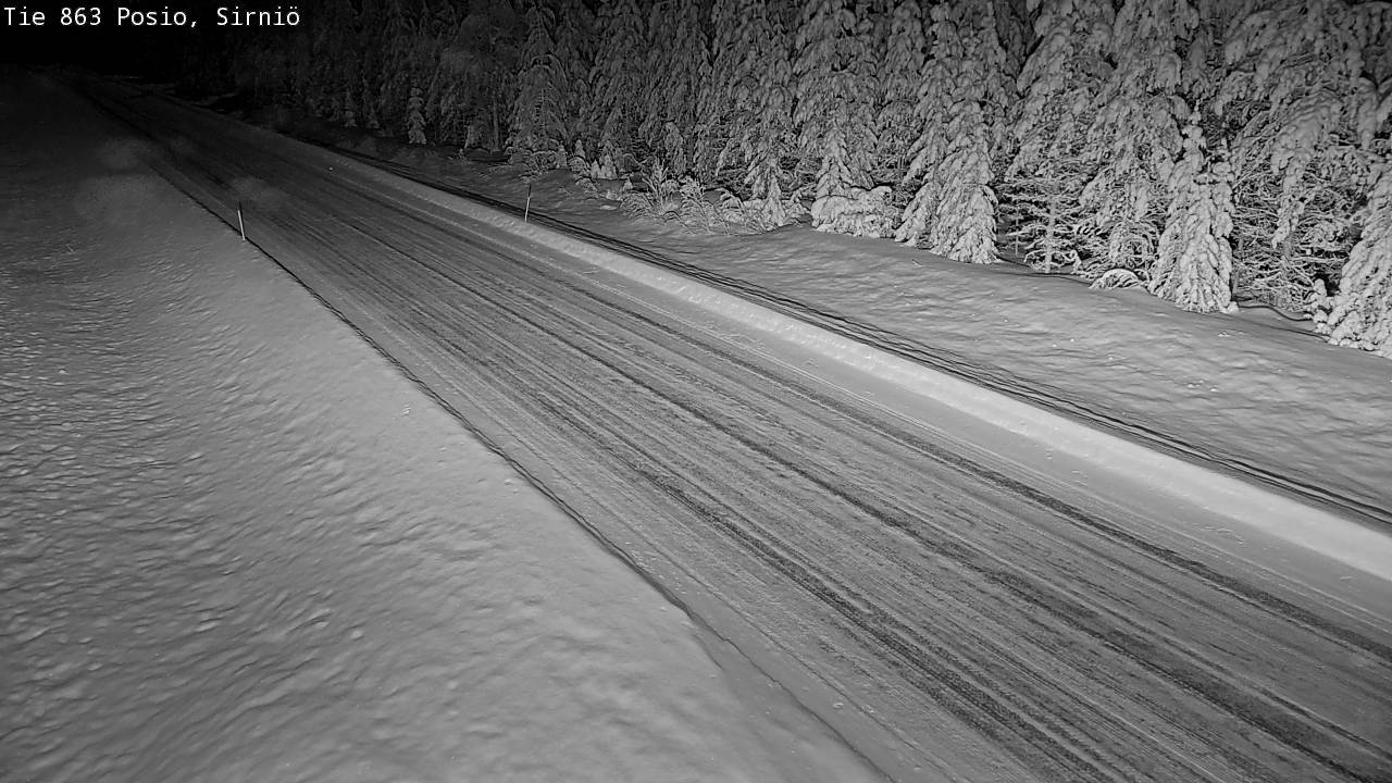 Weather Camera Image Väg 863 Posio, Sirniö, Posio, Lappi