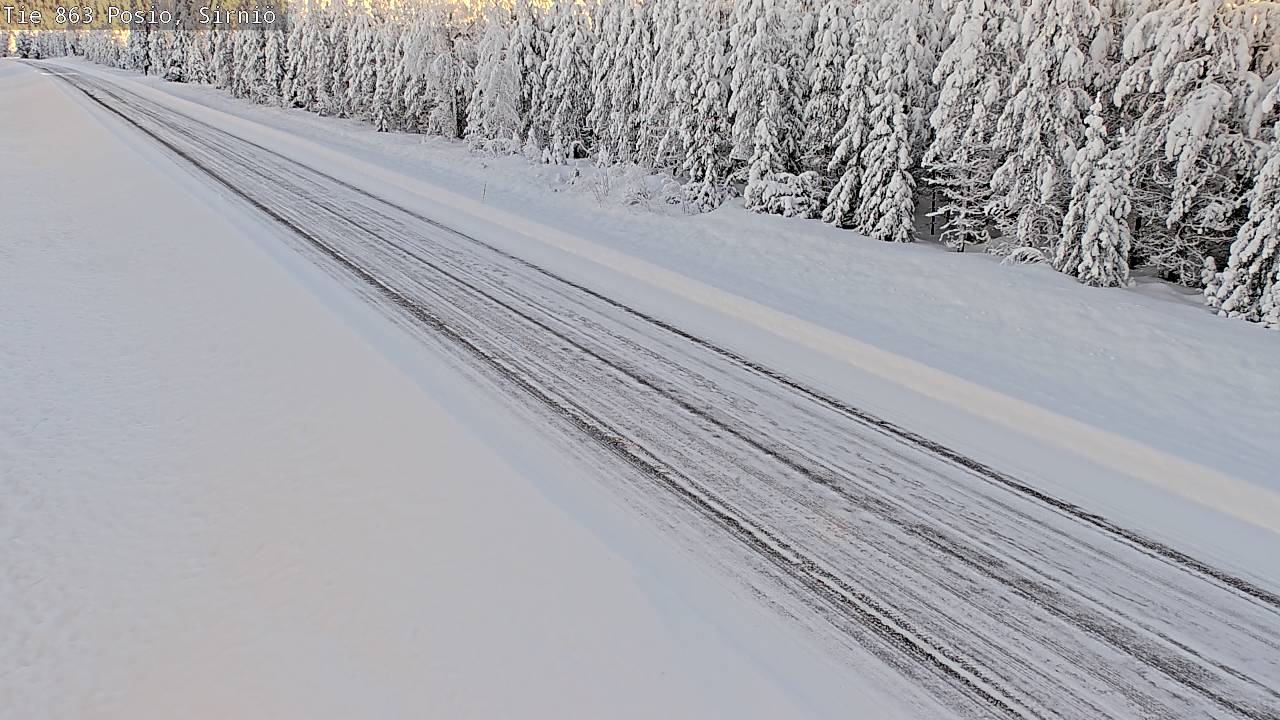 Weather Camera Image Väg 863 Posio, Sirniö, Posio, Lappi