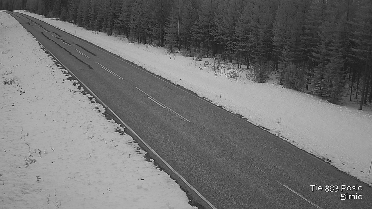 Weather Camera Image Väg 863 Posio, Sirniö, Posio, Lappi