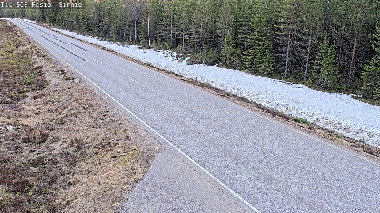 Weather Camera Image Väg 863 Posio, Sirniö, Posio, Lappi