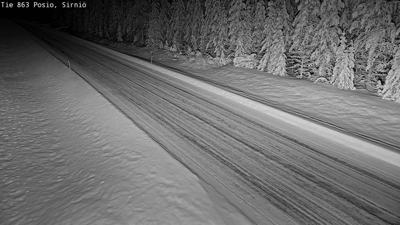 Weather Camera Image Väg 863 Posio, Sirniö, Posio, Lappi