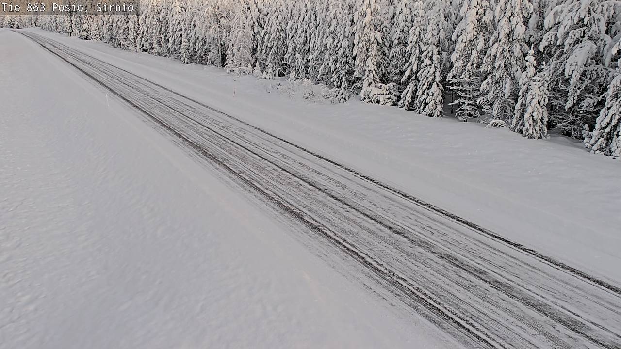Weather Camera Image Väg 863 Posio, Sirniö, Posio, Lappi