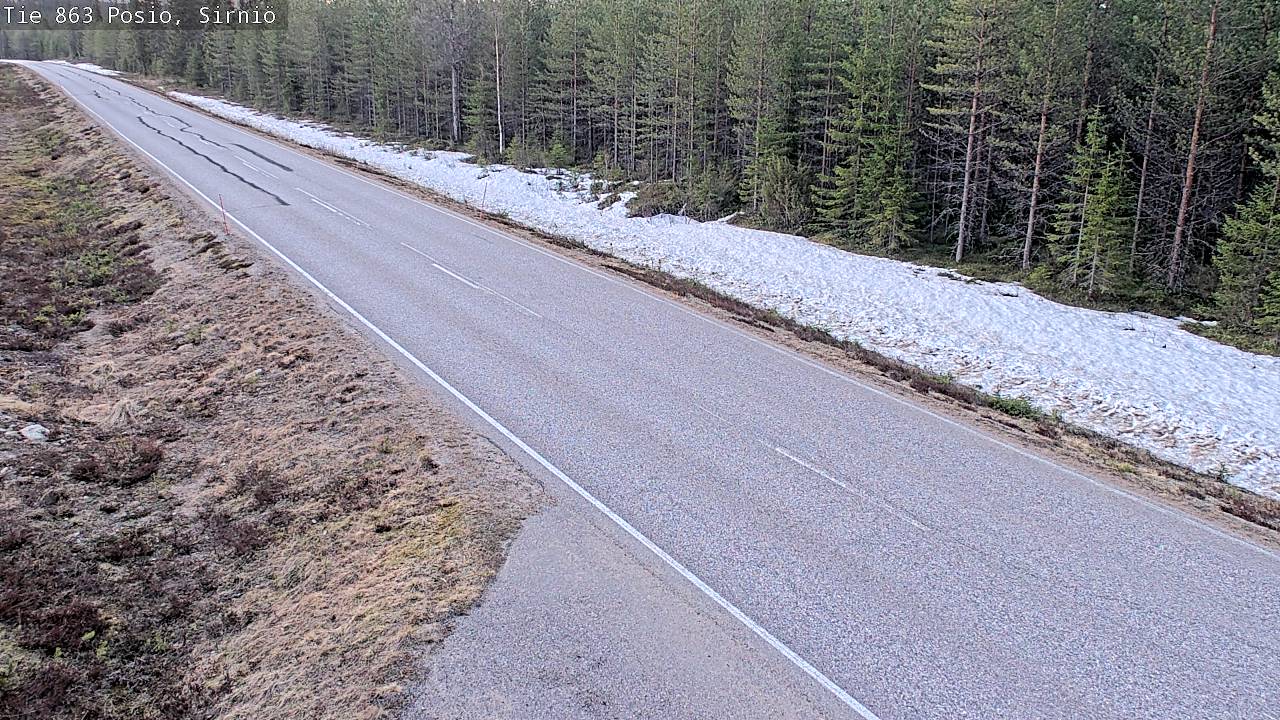 Weather Camera Image Väg 863 Posio, Sirniö, Posio, Lappi