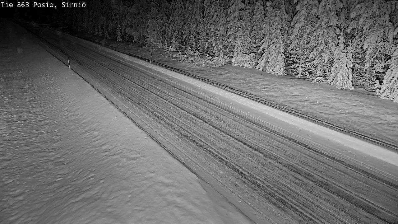 Weather Camera Image Väg 863 Posio, Sirniö, Posio, Lappi