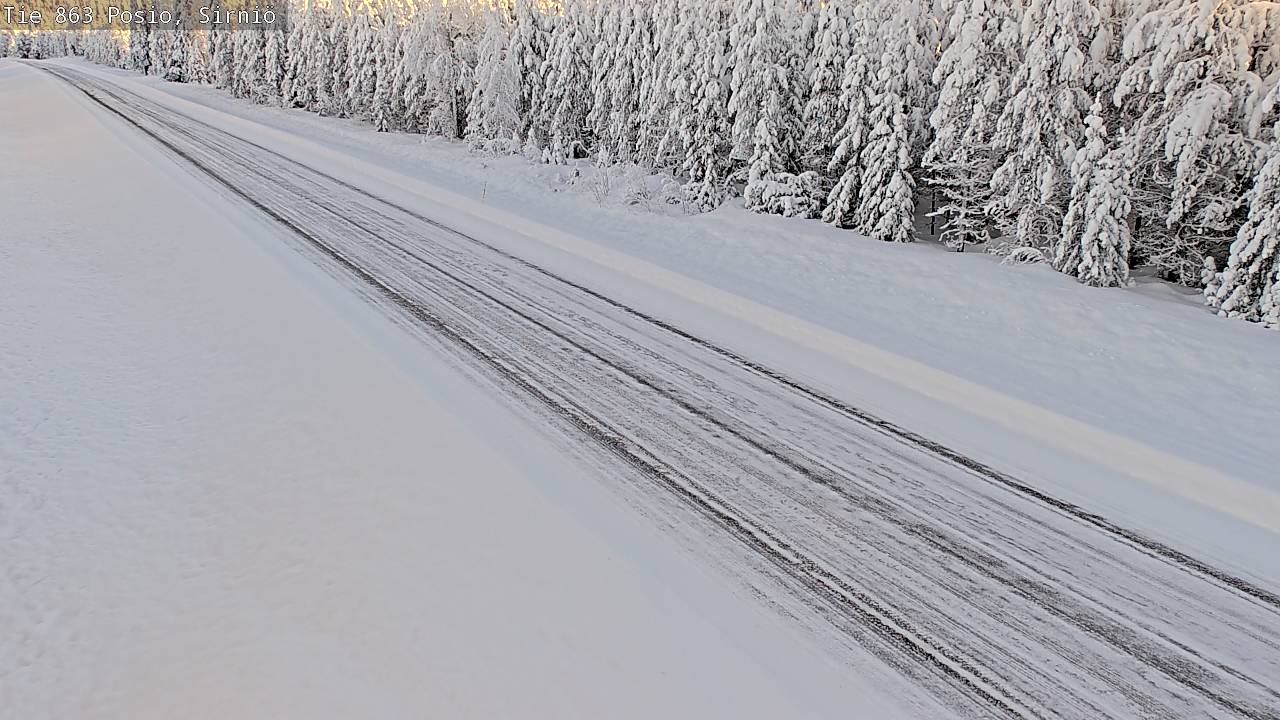 Weather Camera Image Väg 863 Posio, Sirniö, Posio, Lappi