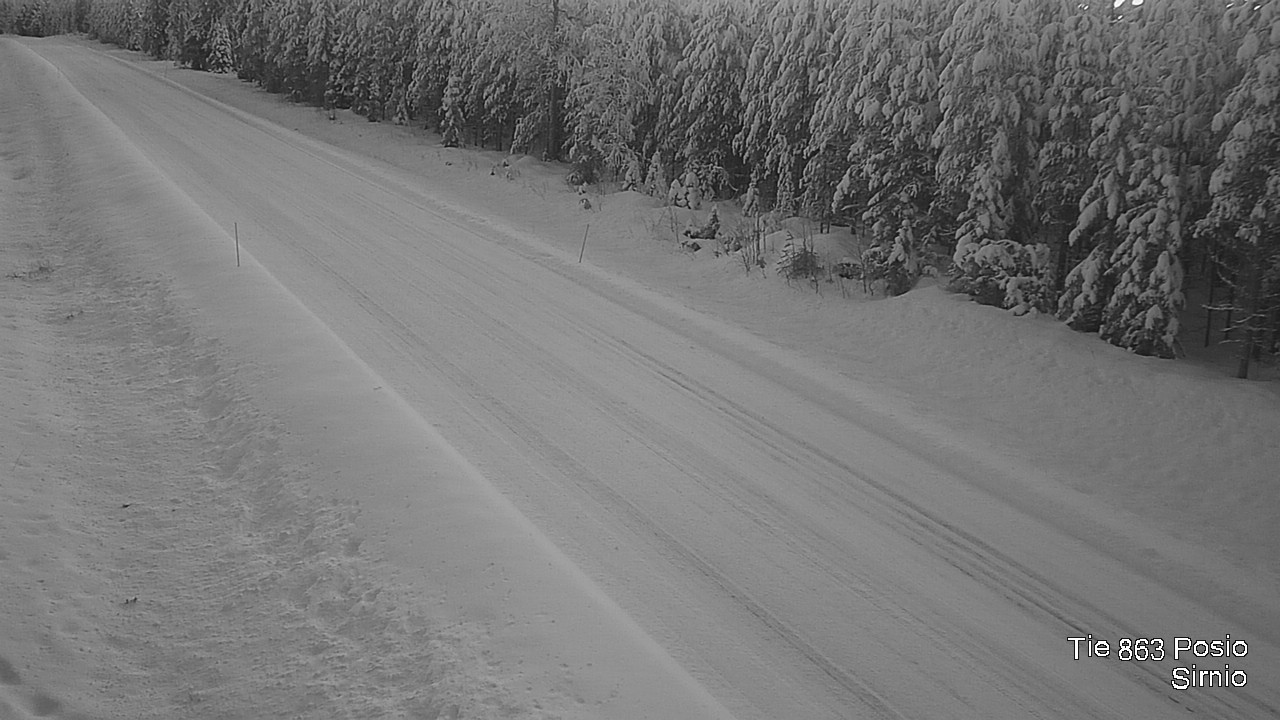 Weather Camera Image Väg 863 Posio, Sirniö, Posio, Lappi