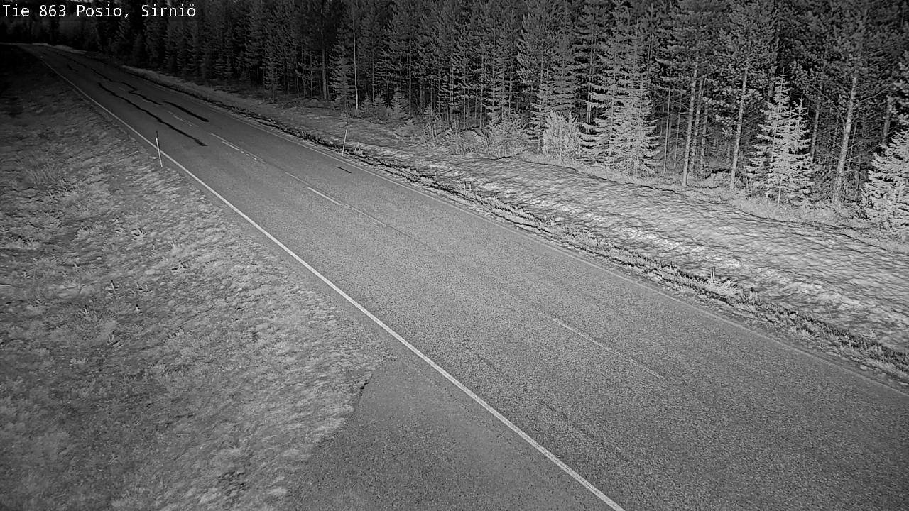 Weather Camera Image Väg 863 Posio, Sirniö, Posio, Lappi