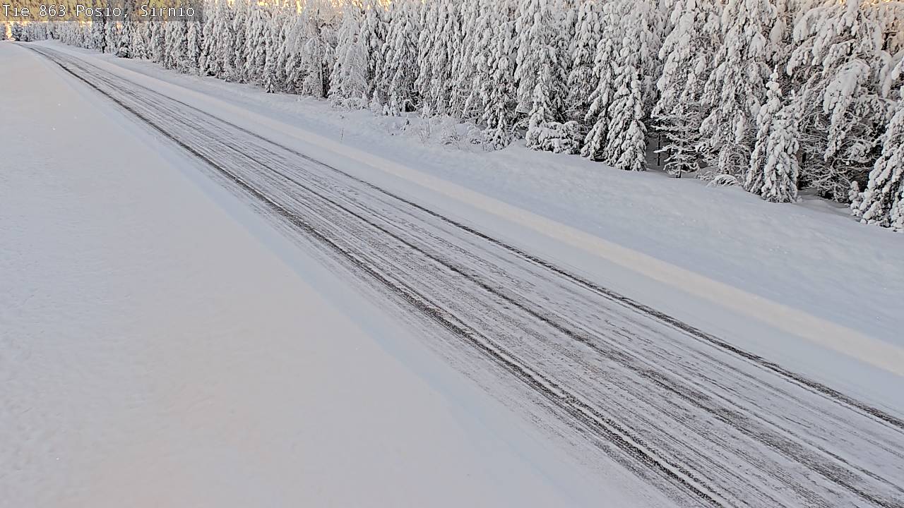 Weather Camera Image Väg 863 Posio, Sirniö, Posio, Lappi