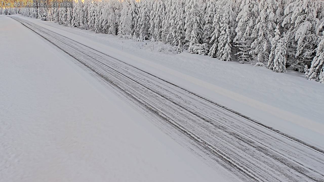 Weather Camera Image Väg 863 Posio, Sirniö, Posio, Lappi