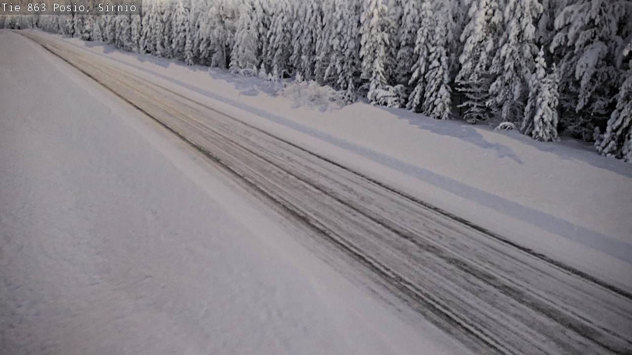 Weather Camera Image Väg 863 Posio, Sirniö, Posio, Lappi