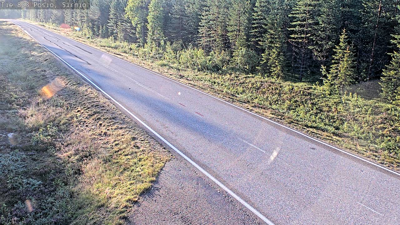 Weather Camera Image Väg 863 Posio, Sirniö, Posio, Lappi
