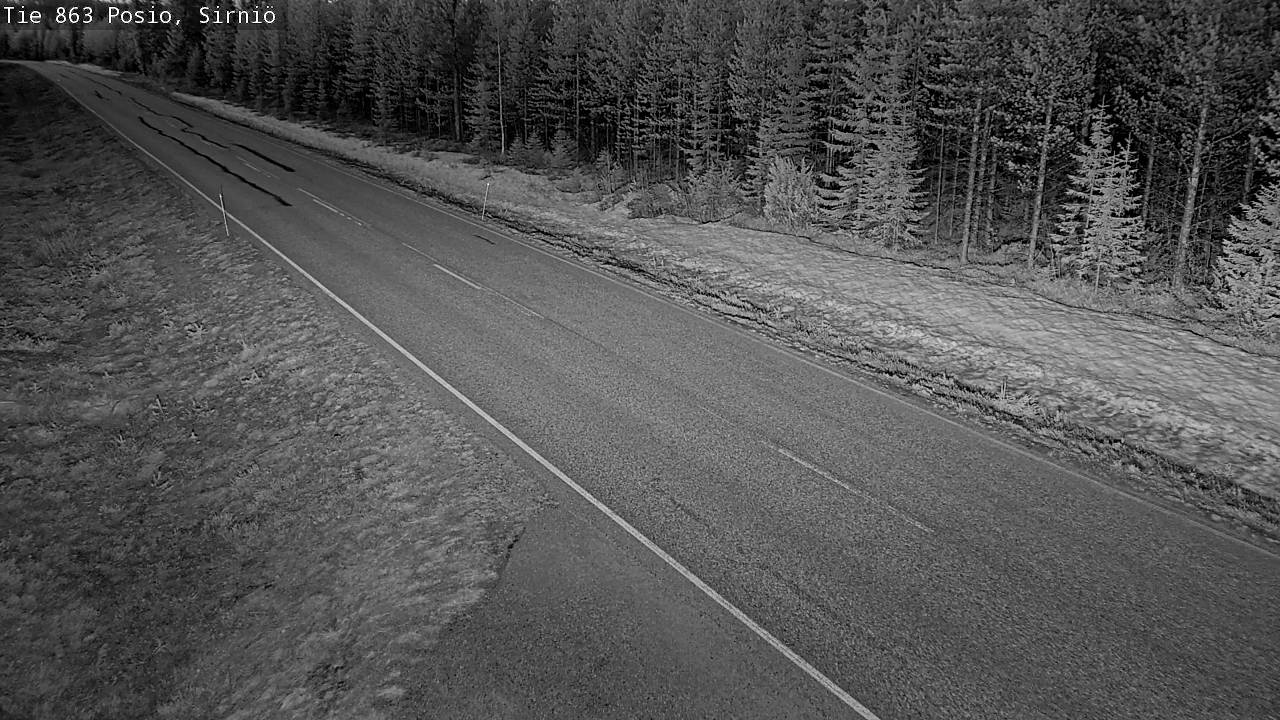 Weather Camera Image Väg 863 Posio, Sirniö, Posio, Lappi