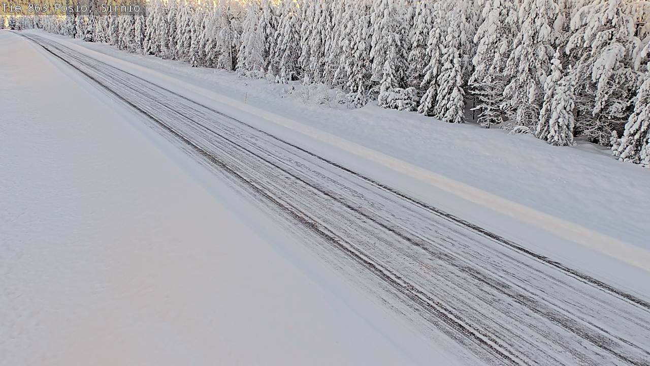 Weather Camera Image Väg 863 Posio, Sirniö, Posio, Lappi