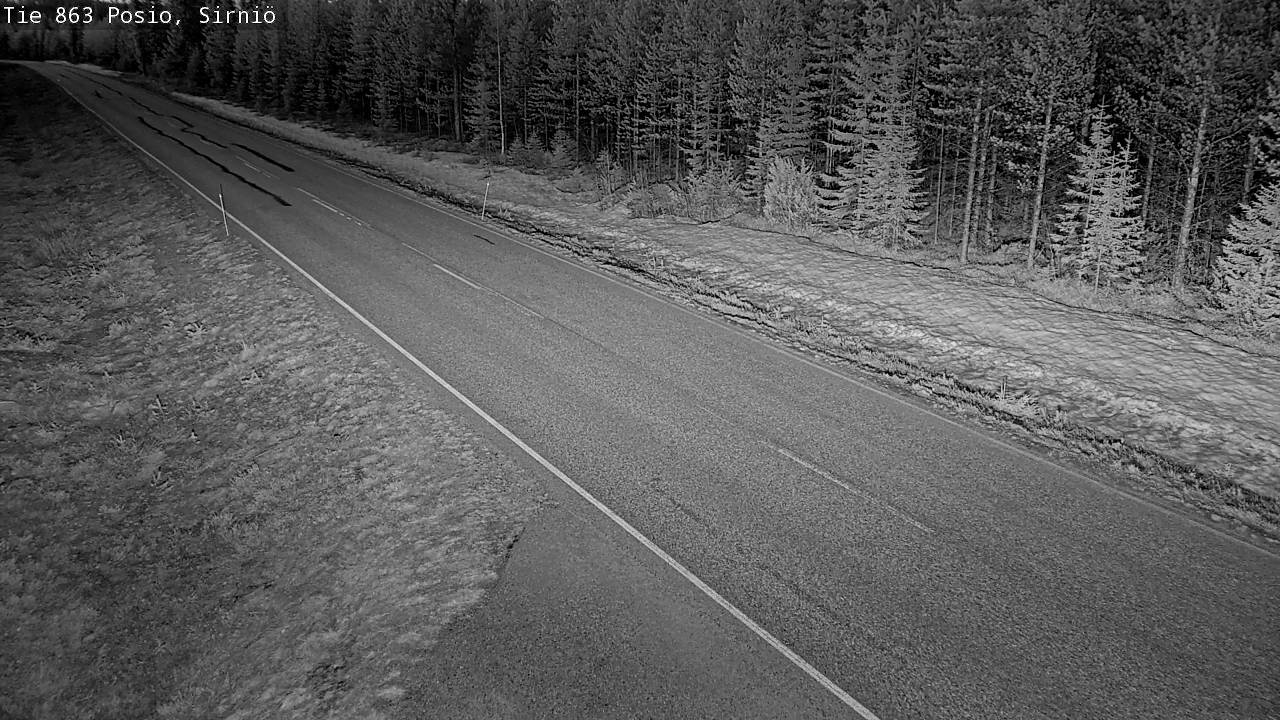 Weather Camera Image Väg 863 Posio, Sirniö, Posio, Lappi