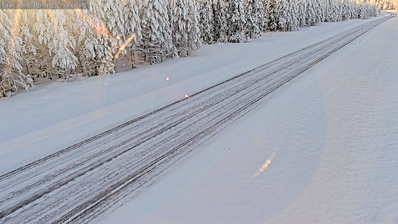 Weather Camera Image Väg 863 Posio, Sirniö, Posio, Lappi
