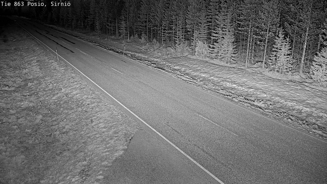Weather Camera Image Väg 863 Posio, Sirniö, Posio, Lappi