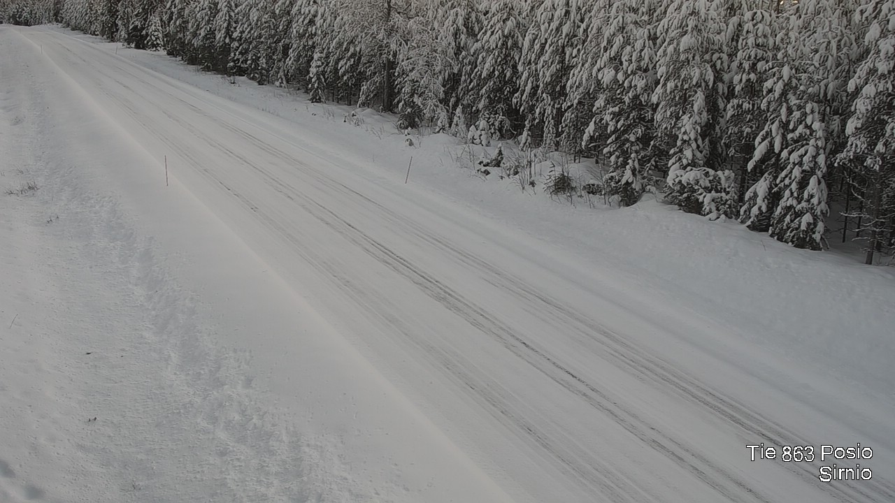 Weather Camera Image Väg 863 Posio, Sirniö, Posio, Lappi