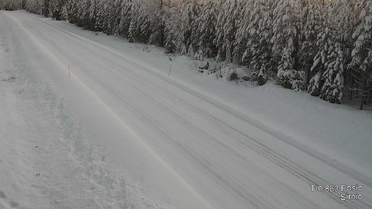 Weather Camera Image Väg 863 Posio, Sirniö, Posio, Lappi