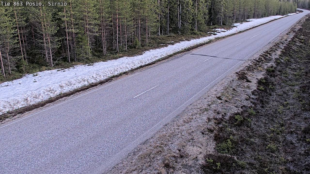 Weather Camera Image Väg 863 Posio, Sirniö, Posio, Lappi