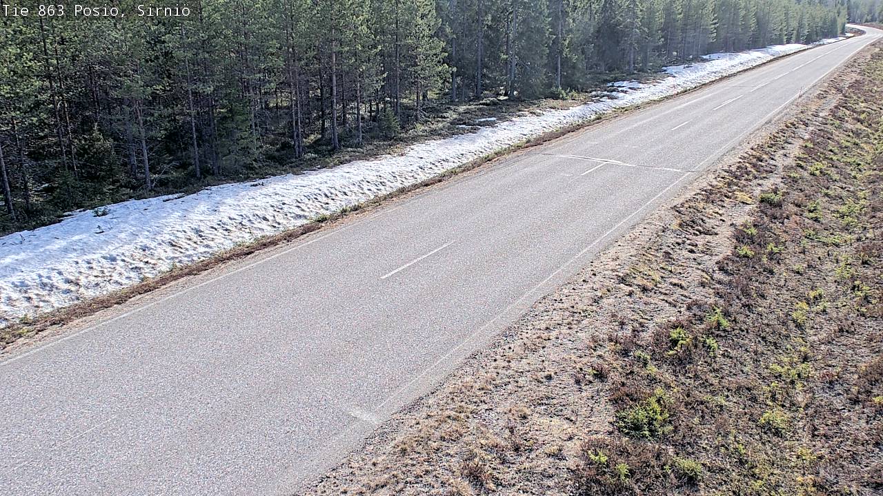 Weather Camera Image Väg 863 Posio, Sirniö, Posio, Lappi