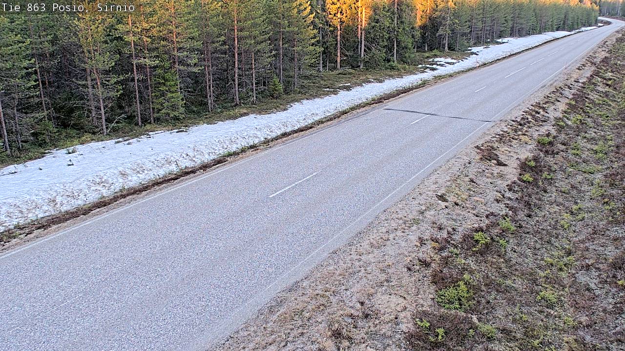 Weather Camera Image Road 863 Posio, Sirniö, Posio, Lappi
