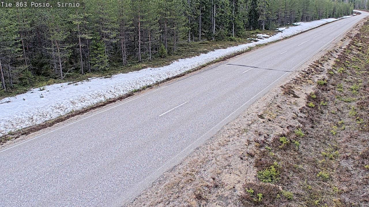 Weather Camera Image Road 863 Posio, Sirniö, Posio, Lappi