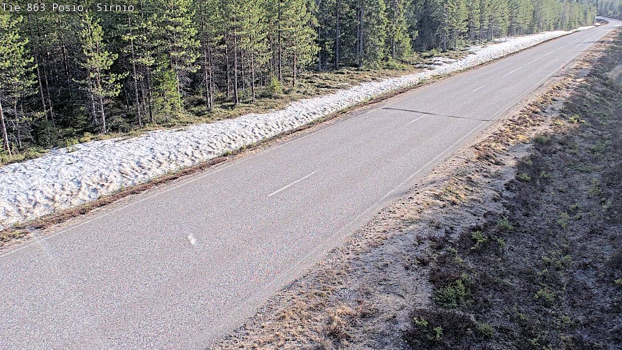 Weather Camera Image Väg 863 Posio, Sirniö, Posio, Lappi