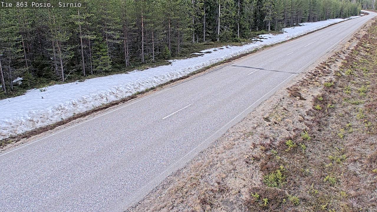 Weather Camera Image Väg 863 Posio, Sirniö, Posio, Lappi
