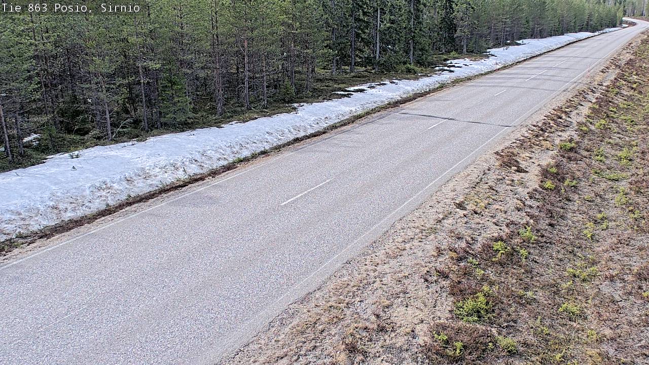 Weather Camera Image Väg 863 Posio, Sirniö, Posio, Lappi
