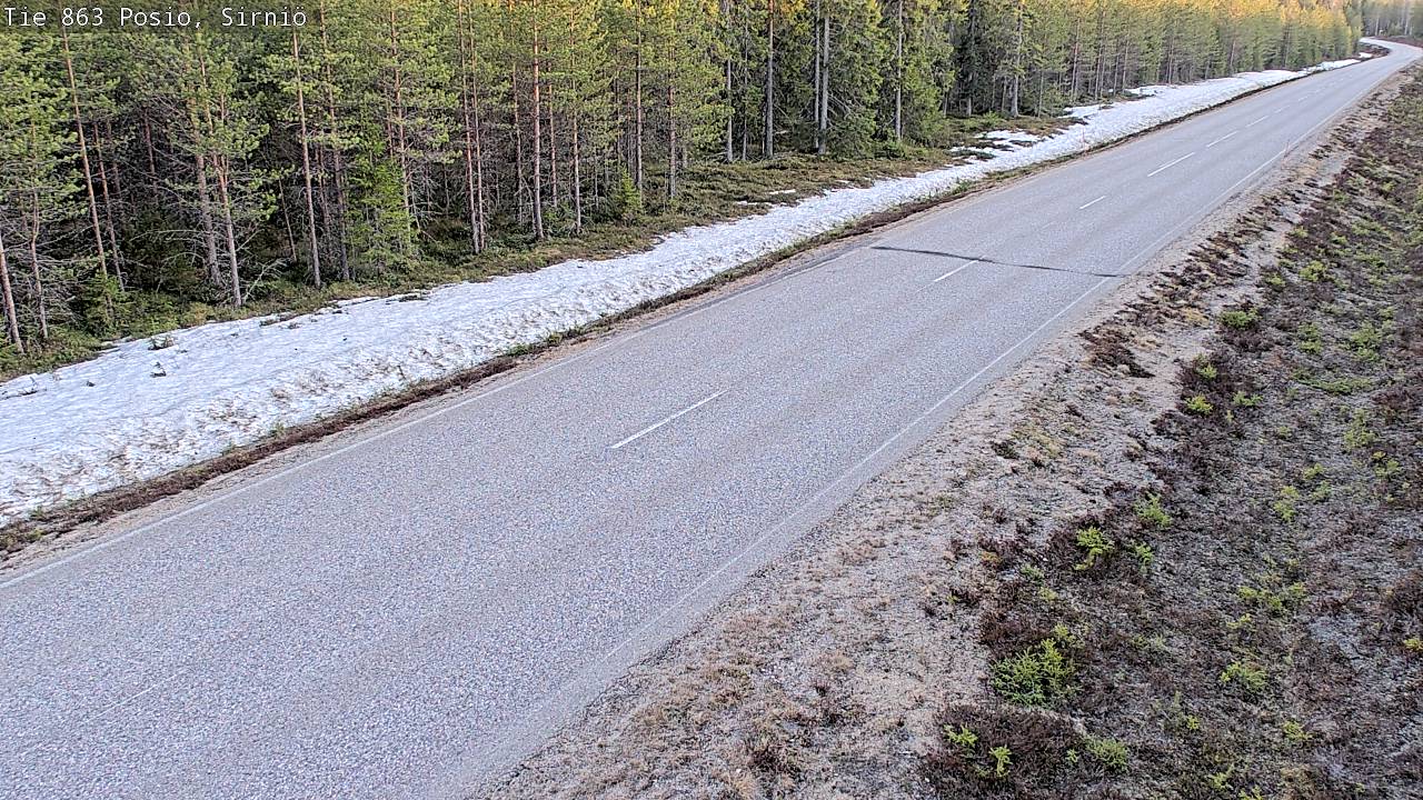 Weather Camera Image Väg 863 Posio, Sirniö, Posio, Lappi